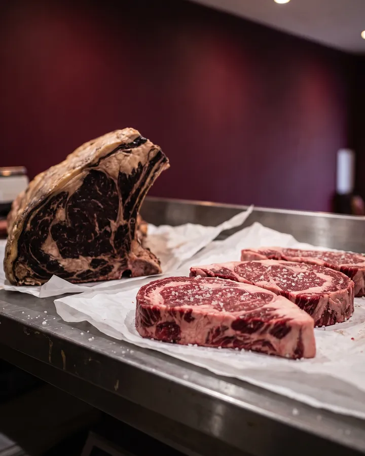 Côte à l'os en gemarmerde entrecotes